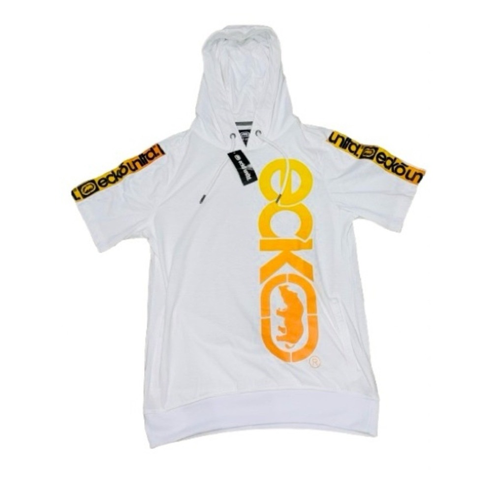 ECKO *NWT*‎ White Short Sleeve Logo Tee Hoodie Graphic Streetwear | Men's S